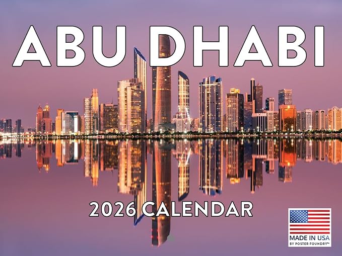 Abu Dhabi Calendar 2026 Monthly Wall Gifts Calender 12 Month | American Made In The USA