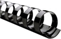 GBC Binding Spines/Spirals/Coils, 1/4" Diameter, 25 Sheet Capacity, CombBind, Black, 100 Pack (4000020)