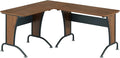 Techni Mobili Multi Configuration Desk, Reversible L-Shaped/Inline, Walnut | Corner Desk, Left/Right, Steel Frame, Spacious Work Area, Ideal for home office, Workspace organization