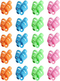 JustBlanks 20 Pcs Pencil Grips for Kids Handwriting - Pencil Holders for Kids, Pencil Grippers Writing Tool, Writing Posture Correction Tools for Toddlers, Preschoolers Special Needs for Classroom
