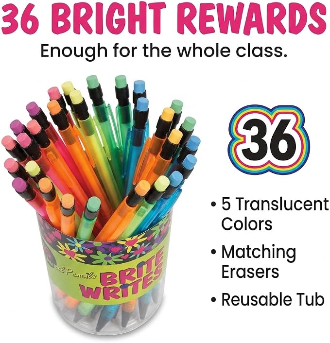 Anderson's Mechanical Pencil Tub, Set of 36, School Supplies, Classroom Supplies, Writing