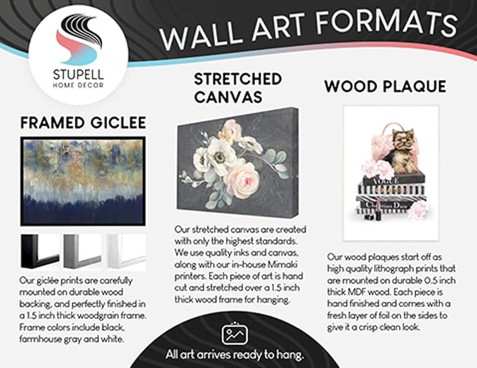 Maple Leaf Elm Stem Illustration, 24 x 30 Inch Canvas Wall Art Set | Stupell Industries · By Lil' Rue · Ready to hang · Nature inspired cottage charm · Made in USA