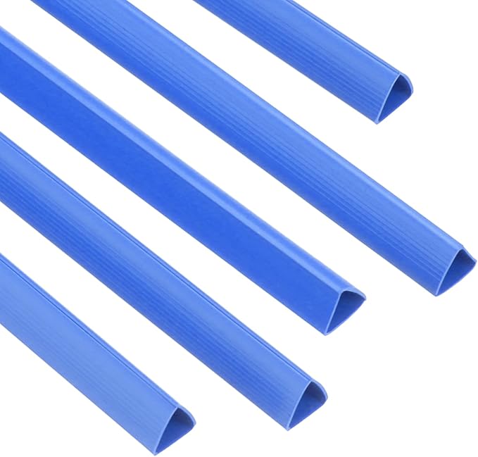 PATIKIL 100Pcs Binding Bars, 10mm Binding Bars Slide Grip 70 Sheets Capacity A4 Size Report Binder Triangle Presentation Binder for Report Cover Resume, Blue