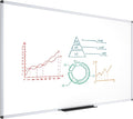 VIZ-PRO Dry Erase Board/Magnetic Whiteboard, 96 x 48 Inches, Large Wall Mounted Board for School Office and Home 8' x 4'