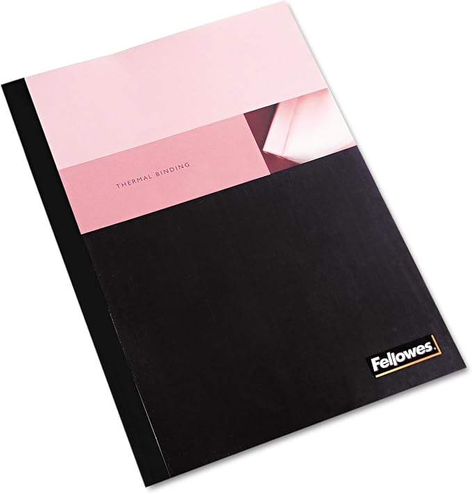 5222701 Thermal Binding System Covers, 9 3/4 x 11 1/8, Clear/Black, 10/Pack Size: 1quot;