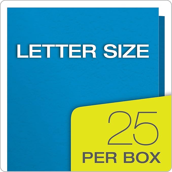 Twin Pocket Portfolios with Three Tang Fasteners, Assorted Colors, 25/Box (ESS57713)
