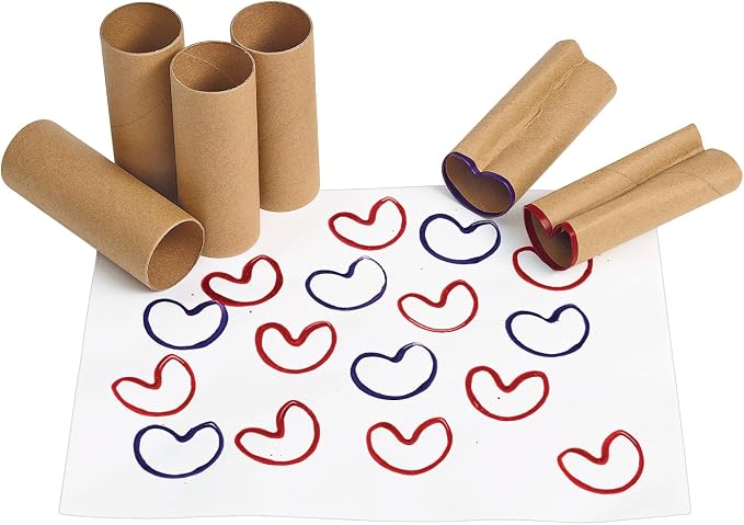 Colorations Recycled Craft Rolls, Set of 24, Sturdy Cardboard Tubes | Ages 4+, PreK+, Set of 24, Arts & Crafts, Great 3D Structures, STEAM