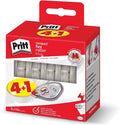 Pritt Compact Flex 2382016 Correction Roller, Easy to Use with Flexible Tip, Tape Length 10 m, Tape Width 4.2 mm, Pack of 5 Economy Set, White