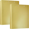 3 Ringed Binders 1.5" Binders with Pocket Cover 1/2 Pack School Binder 200 Sheets Gradient Gold