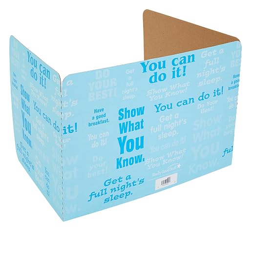 Really Good Stuff Blue Privacy Shields for Student Desks, Set of 12