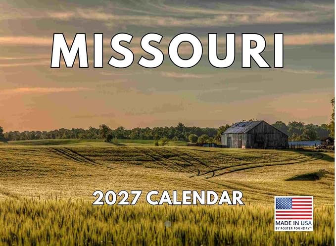 Missouri Calendar 2027 Monthly Wall Calender 12 Month