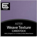 Aster—12x12 Textured Cardstock | 80lb Textured Purple Scrapbook Paper | Premium Cardstock for Cricut Cutting | 25 Sheets