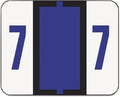 Smead BCCRN Bar-Style Color-Coded Numeric Label, 7, Label Roll, Purple, 500 Labels per Roll (67377)