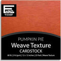 PUMPKIN PIE—12x12 Textured Cardstock | 80lb Textured Orange Scrapbook Paper | Premium Cardstock for Cricut Cutting | 25 Sheets