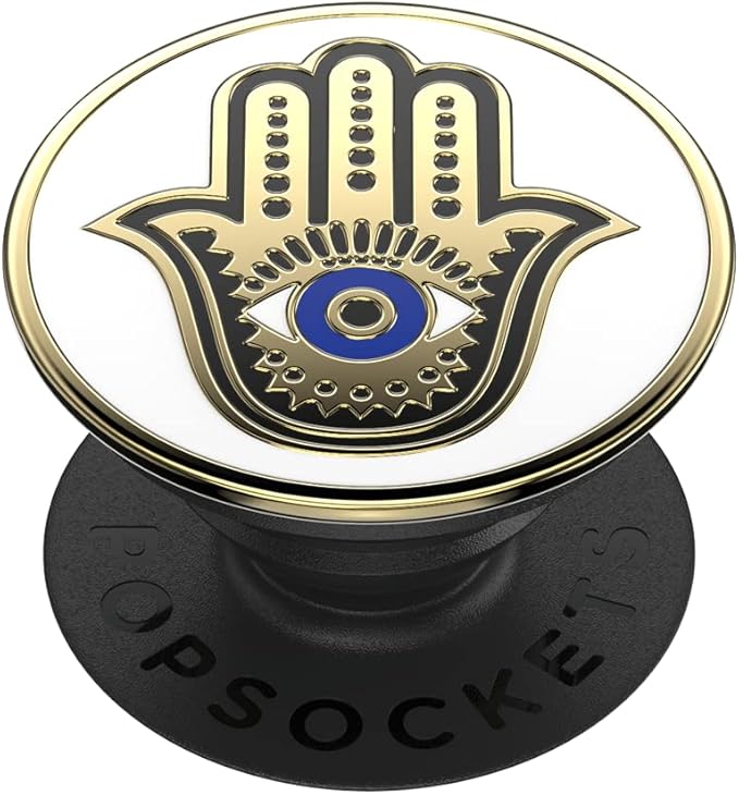 PopSockets Adhesive Phone Grip, Holder- Hamsa Hand | Secure Comfortable Hold, Anti-Drop, Kickstand, Enamel, Designs, Electronic Accessories, For iPad/Kindle/iPhone/Android