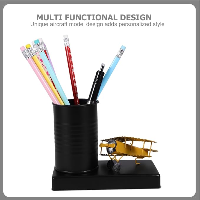 Desk Pen Organizer Pen Holder for Desk Simple Style Pencil Holder Storage Container Easy-Clean Office Tabletop Cup for Pens Pencils Clips Makeup Brushes 5.70 X 4.52 X 2.95 in