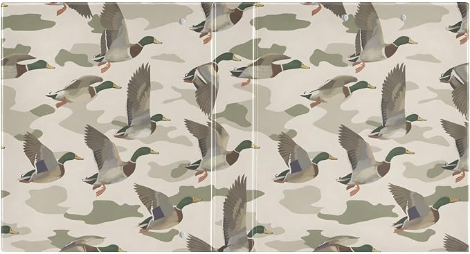 3 Ring Binder Wild Duck Background 1.5" Round Ring Binders View Binder with 200 Sheet for Kids School Supplies Women Men Office, 1 Pack