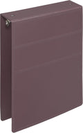 Carstens 2-Inch Heavy Duty 3-Ring Binder - Top Opening, Plum, Durable Plastic, Precision No-Gap Rings, Waterproof Cover, No Pockets, Holds 300 US Letter Sheets, BPA-Free, Made in USA (5873-3R)