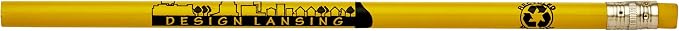 Pencil Guy Promotional Personalized Pencils, Yellow, 144 Box