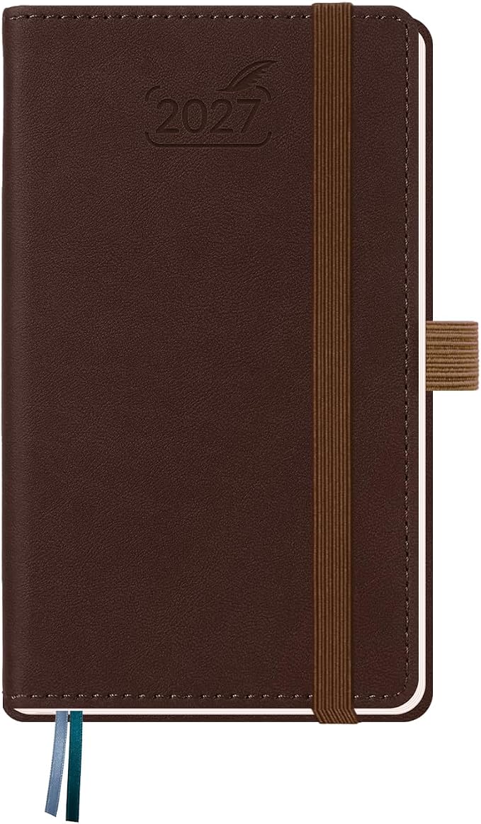 BEZEND Pocket Calendar 2027, Weekly Monthly Planner for Purse (3.5" x 6")