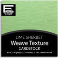 LIME SHERBET—12x12 Textured Cardstock | 80lb Textured Green Scrapbook Paper | Premium Cardstock for Cricut Cutting | 25 Sheets