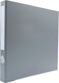 3-Ring Premium Binder - Light Gray, 1.5" Spine, by Bindertek | 225 Sheet Capacity, 1" D-Rings, Linen-Textured Covers, Steel Reinforced Edges, Spine Label Included