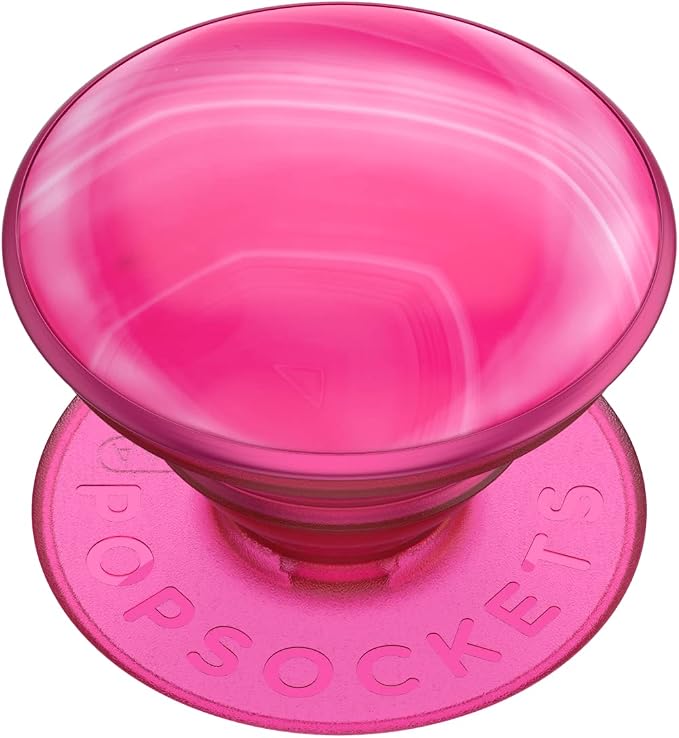 PopSockets PopTop Phone Grip, Top Only (Base Sold Separately), Hot Pink - Neon Pink Agate