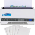 Mxmoonant Thermal Binding Machine, Max 320 Sheets, 3-Min Preheat, Compact | 60s Heating, w/5pcs Letter Size Binding Covers, LED & Sound Guidance, A4/Letter/A5 Paper Size, for Offices, School Projects