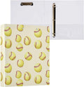 Softball 3 Round Ring Binders Cartoon Baseballs | 1.5 Inch Binder with Clipboard, PVC Pockets, Work Organizer, Holds 200 Sheets for School Office 1 Pack