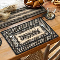 Homespice Manchester Jute Braided Placemats, Rect 13x19 Set of 4