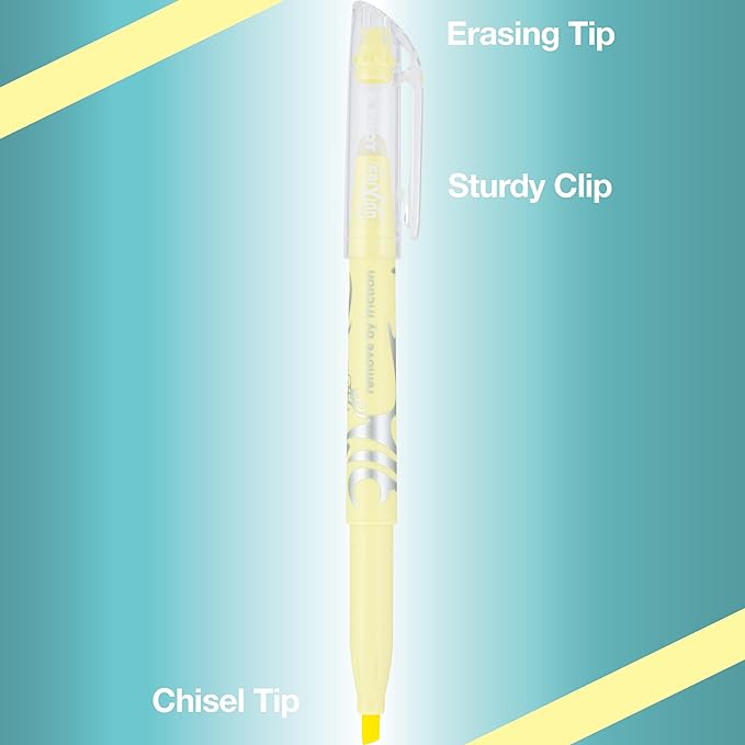 PILOT FriXion Light Pastel Erasable Highlighters, Chisel Tip, Pack of 84, Assorted Colors - Ideal for School, Journaling, and Office Use