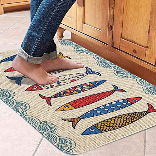 Kitchen Rugs and Mats,Washable Non-Slip Floor Mats Door Mat