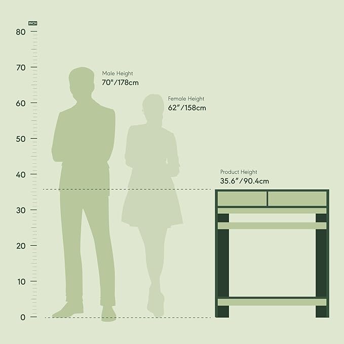 Furinno Simplistic A Frame Computer Desk, Dark Walnut | with Monitor Stand, A Frame Computer Desk, Office Desk, for Home Office, Bedroom, Study Room, Dorm