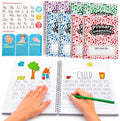 Henoyso 8 Pack Primary Composition Notebook, 100 Pages,Fresh Color