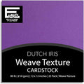 Dutch Iris—12x12 Textured Cardstock | 80lb Textured Purple Scrapbook Paper | Premium Cardstock for Cricut Cutting | 25 Sheets