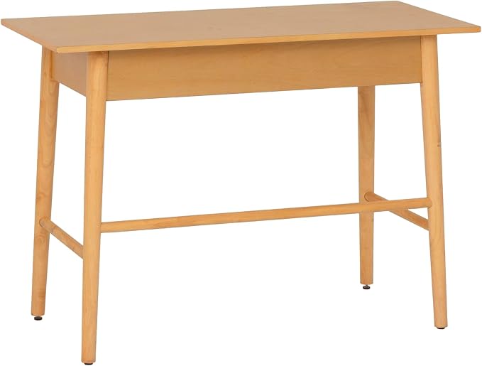 Linon Melissa Natural Wooden One Drawer Writing Desk