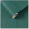 CRE8TIVE Teal Green Grasscloth Peel and Stick Wallpaper for Bedroom Faux Grasscloth Contact Paper Linen Fabric Textured Wallpaper Self Adhesive Removable Waterproof Vinyl for Bathroom Cabinets 12"x80"