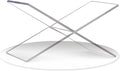 Large Clear Acrylic Book Stand - Perfect for Displaying Open Books on Your Coffee Table - Ideal for Bibles, Cook Books, Guest Book, Magazines, Each with a Lucite Paperweight (Clear)
