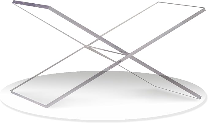 Large Clear Acrylic Book Stand - Perfect for Displaying Open Books on Your Coffee Table - Ideal for Bibles, Cook Books, Guest Book, Magazines, Each with a Lucite Paperweight (Clear)
