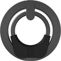 ZAGG Ring Snap 360, Magnetic Ring Accessory – 360 Degree Rotation, Secure Hold with Kickstand – Super Strong Magnet, Compatible with MagSafe Devices, iPhone 14 & Snap Compatible Devices, Black