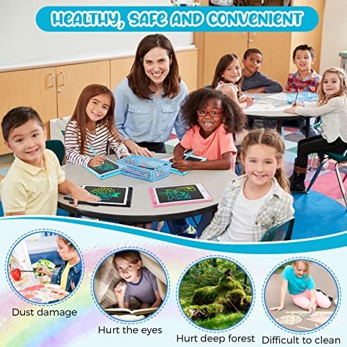 Epakh 16 Pack LCD Writing Tablet, Black, White, Light Blue, Light Red