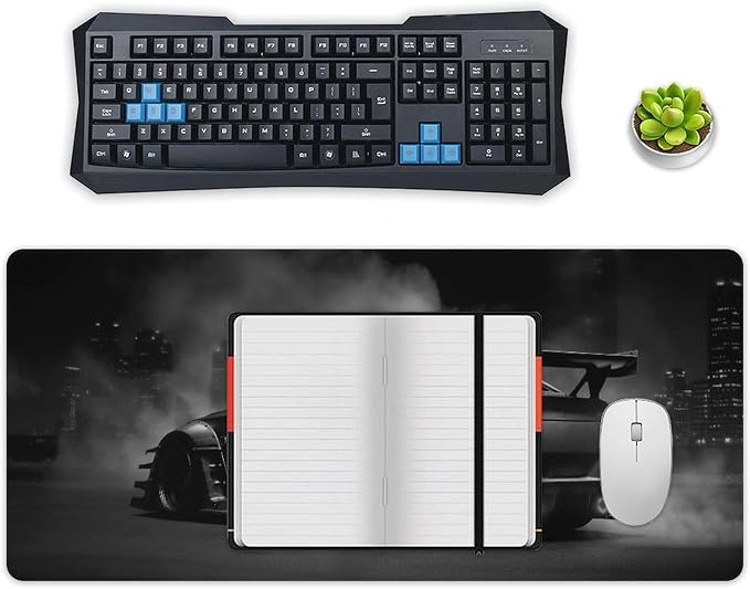Car Gaming Mouse Pad Large Mousepad Z350 JDM Car Racing Cool Desk Mat Big Mousepad Extended Keyboard Computer Pad Office Desk Organizers and Accessories 40x90cm, Style