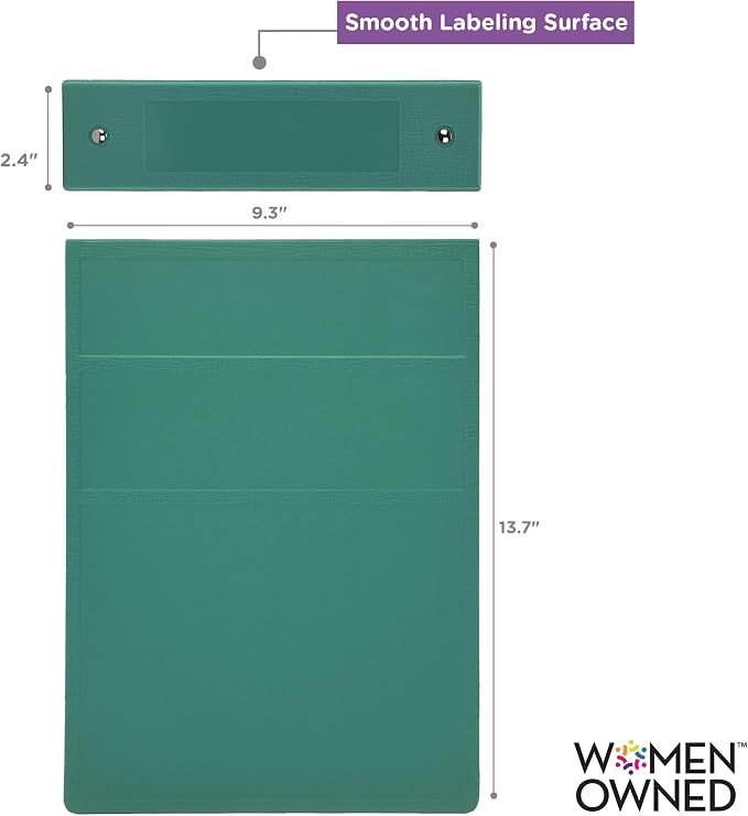 Carstens 2-Inch Heavy Duty 3-Ring Binder - Top Opening, Teal, Durable Plastic, No-Gap Rings, Waterproof Cover, No Pockets, Holds 300 US Letter Sheets, BPA-Free, Made in USA (5872-3R), Case of 16