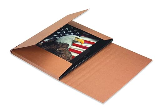 Tape Logic TLM752BFK Easy-Fold Mailers, 7 1/2" x 5 1/2" x 2", Kraft (Pack of 50)