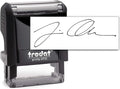 Trodat 4910 Signature Stamp - Custom Text Stamp - Choose from Many Fonts & Colors!
