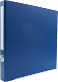 3-Ring Premium Binder - Navy, 1.5" Spine, by Bindertek | 225 Sheet Capacity, 1" D-Rings, Linen-Textured Covers, Steel Reinforced Edges, Spine Label Included