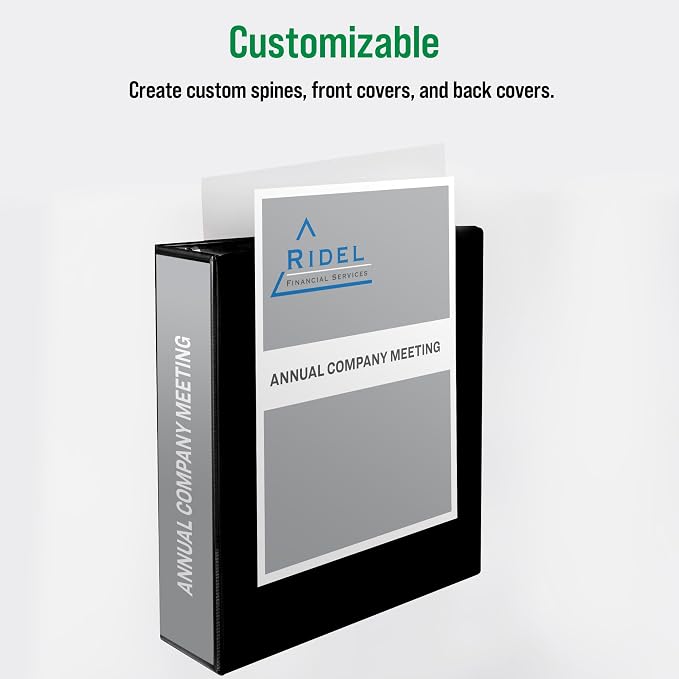 Office Essentials Economy View 3 Ring Binders, 3" Round Rings, 3.5" Spine, 460-Sheet Capacity, White Binders (12-Pack of 03430) | A practical choice for school, home and everyday organization with dependable performance at a great value.