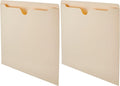 Amazon Basics File Jackets for Organizing Documents, Reinforced Straight-Cut Tab, Flat-No Expansion, Letter Size, Manila, 200-Pack