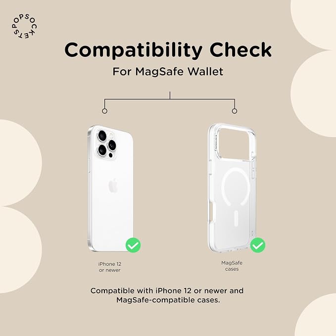 PopSockets Phone Wallet for MagSafe with Grip- Butterfly Pea Blue | PopWallet, Holds 3 Cards, Magnetic, Removable, Secure, Light Blue, Baby, Winter, Snowflake