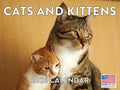 Cats And Kittens Calendar 2026 Monthly Wall Calender 12 Month | American Made In The USA